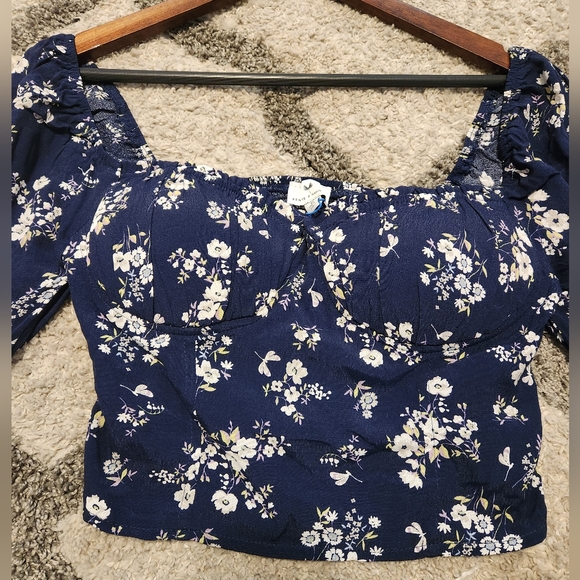 NWT Kenzie Floral Corset Blouse sweetheart neck - Picture 13 of 15